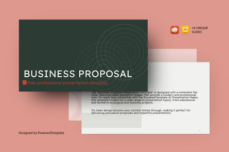 Business Proposal Free Presentation Template, Free Google Slides Theme, 14692, Abstract/Textures — PoweredTemplate.com
