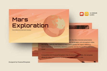 Mars Exploration Free Presentation Template, Free Google Slides Theme, 14703, Nature & Environment — PoweredTemplate.com