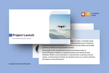 Project Launch Free Presentation Template, Free Google Slides Theme, 14714, Business Concepts — PoweredTemplate.com