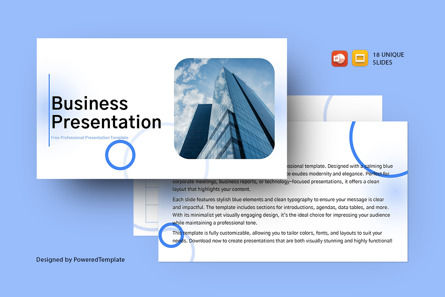 Business Elegant Presentation Template, Tema Google Slides, 14715, Abstrak/Tekstur — PoweredTemplate.com