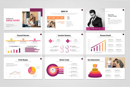 Annual Report Google Slides Template, Slide 3, 14721, Bisnis — PoweredTemplate.com