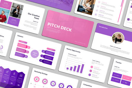 Pitch Deck PowerPoint Template, PowerPoint Template, 14730, Business — PoweredTemplate.com