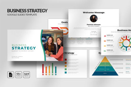 Business Strategy Google Slides Template, Googleスライドのテーマ, 14733, ビジネス — PoweredTemplate.com