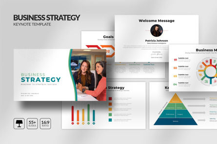 Business Strategy Keynote Template, Modelo do Keynote da Apple, 14736, Negócios — PoweredTemplate.com