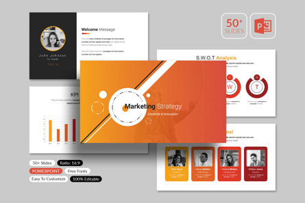 Marketing Strategy PowerPoint, PowerPoint模板, 14737, 商业 — PoweredTemplate.com