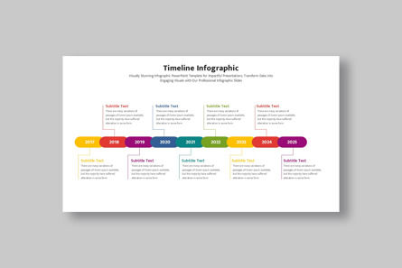 Timeline Infographic PowerPoint Template, スライド 2, 14740, ビジネスコンセプト — PoweredTemplate.com