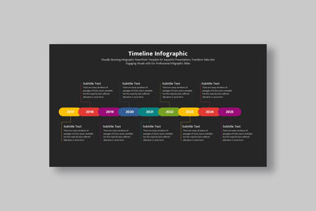 Timeline Infographic PowerPoint Template, スライド 3, 14740, ビジネスコンセプト — PoweredTemplate.com