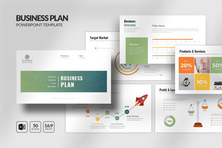 Business Plan PowerPoint Template - Corporate Presentation for Startups, 파워 포인트 템플릿, 14746, 비즈니스 — PoweredTemplate.com