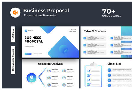 Business Proposal Presentation Powerpoint Template, PowerPoint模板, 14770, 商业 — PoweredTemplate.com