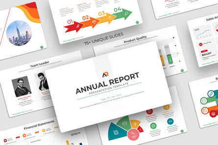 Company Annual Report Google Slides Template, Google幻灯片主题, 14778, 商业 — PoweredTemplate.com