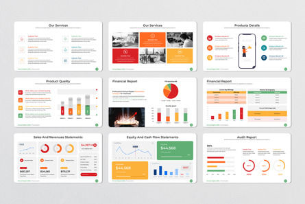 Company Annual Report Google Slides Template, 幻灯片 4, 14778, 商业 — PoweredTemplate.com