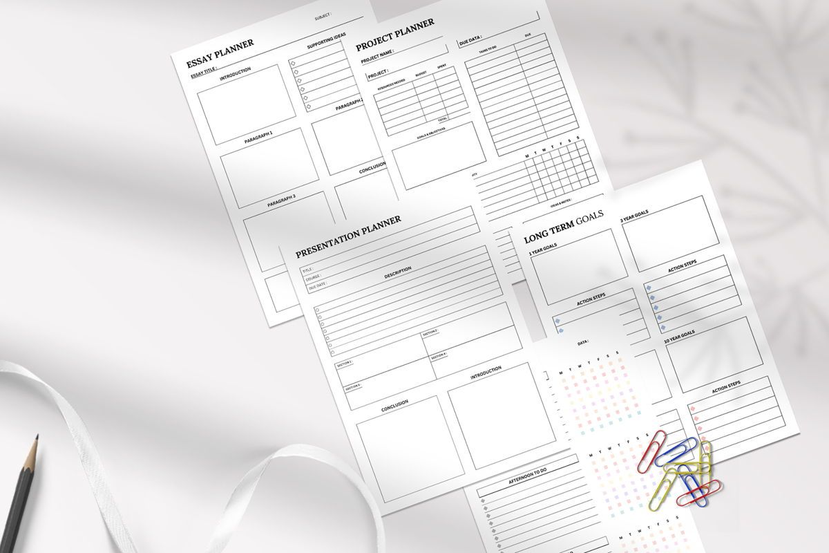 Printable Planner Bundle Pack Vol 67 | Stationery | Design Zone ...