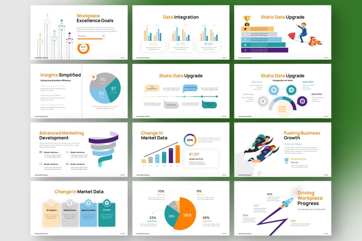 Marketing Development Infographic PowerPoint oleh Catalystco Studio di ...