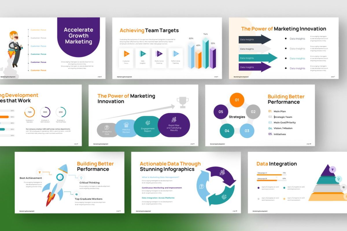 Marketing Development Infographic PowerPoint von Catalystco Studio auf ...