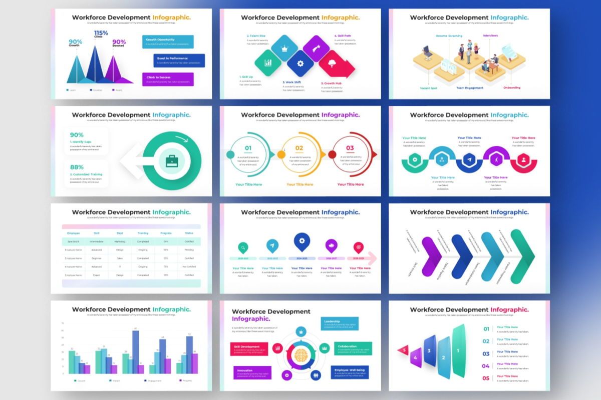 Workforce Development Infographic PowerPoint por Catalystco Studio no ...
