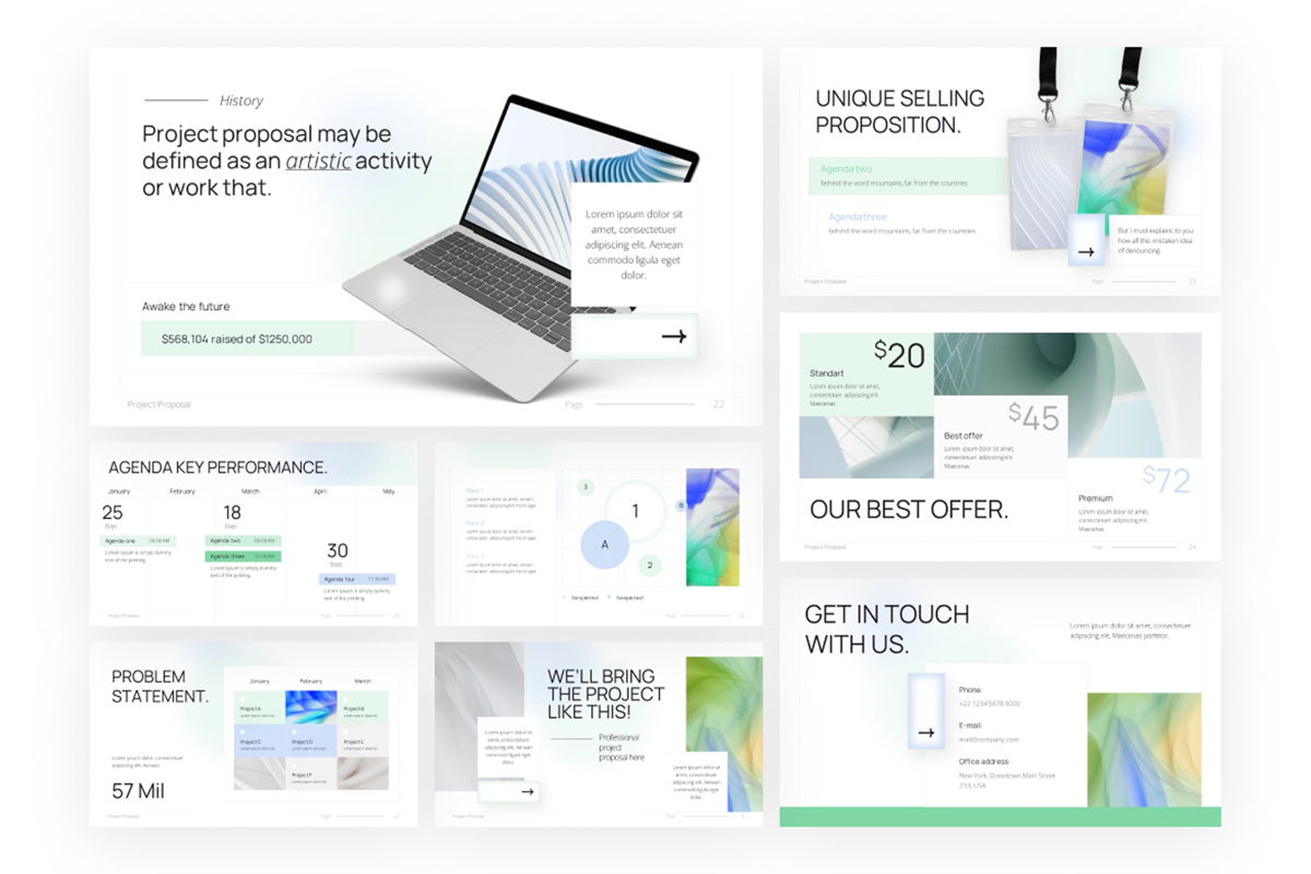 Project Proposal Powerpoint Template | Presentation Template 153248