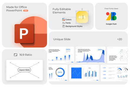Corporate Financial Data Powerpoint Template von Catalystco Studio auf ...