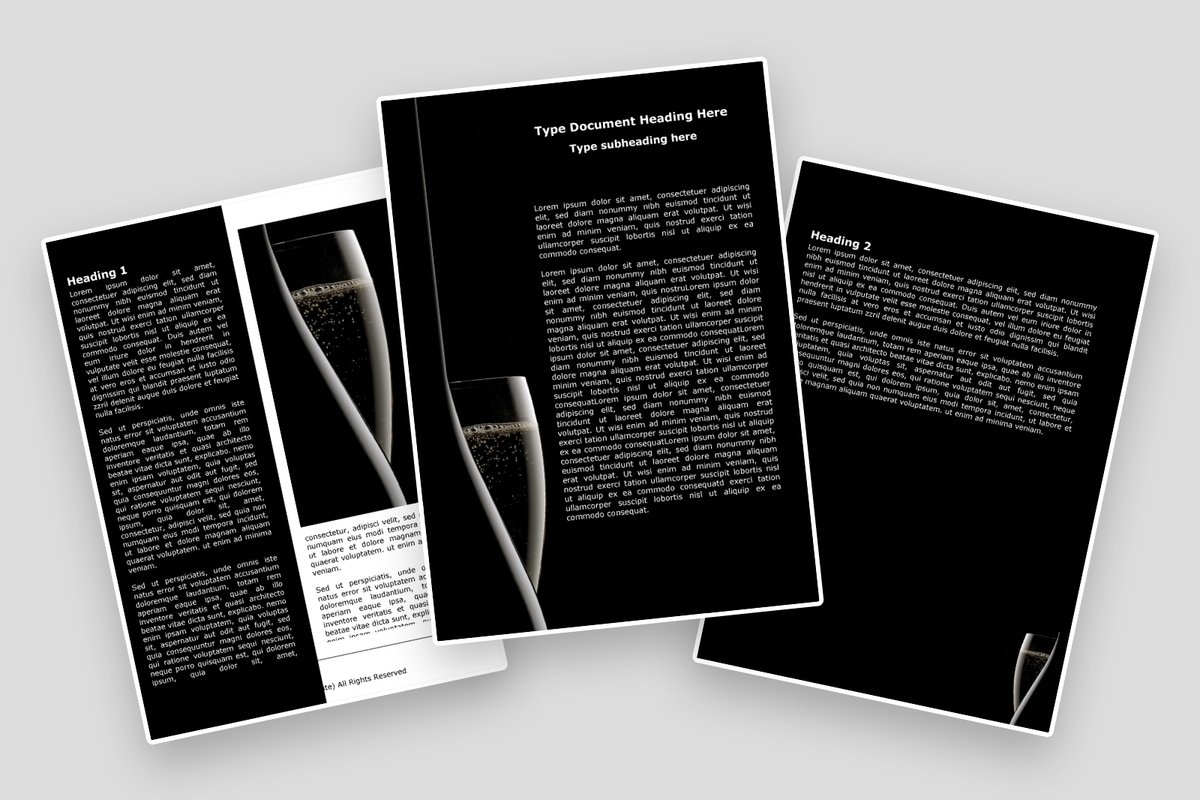 Food List Word Templates Design, Download now | PoweredTemplate.com