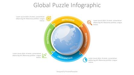 Global Puzzle Infographic, 08819, Global — PoweredTemplate.com