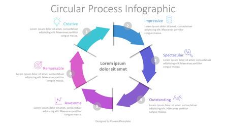 Circular Process Infographic, Slide 2, 08820, Process Diagrams — PoweredTemplate.com