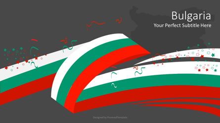 Festive Flag of Bulgaria, Slide 2, 08824, Flags/International — PoweredTemplate.com