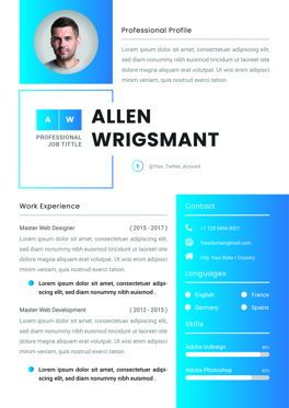 CV Resume Cover Letter Template | Resume Template | Invisual Studio ...