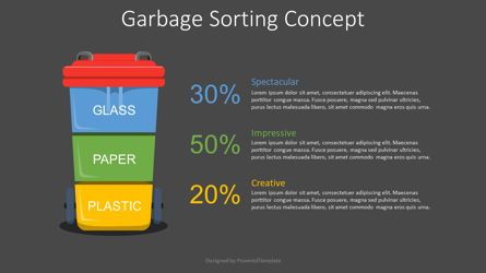 Garbage Sorting Concept, Dia 2, 08835, Infographics — PoweredTemplate.com