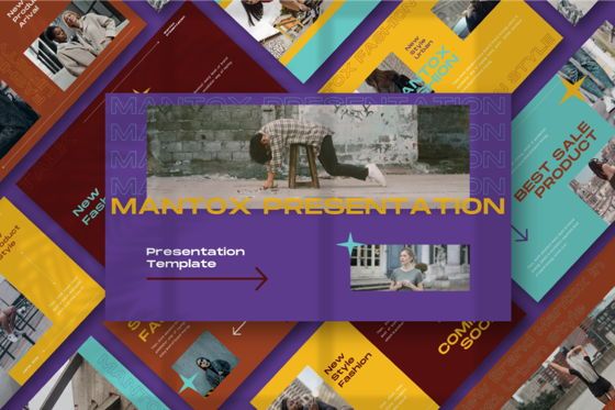 MANTOX Powerpoint Template, PowerPoint模板, 08838, 商业 — PoweredTemplate.com