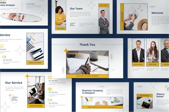 SANSAI Business Powerpoint Template, スライド 9, 08843, ビジネス — PoweredTemplate.com