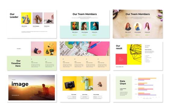 Neon Colorful PowerPoint Template, スライド 2, 08858, アメリカ — PoweredTemplate.com