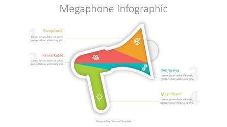 Megaphone Infographics, 08859, Careers/Industry — PoweredTemplate.com