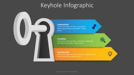 Keyhole with Options Infographic, Slide 2, 08863, Business Concepts — PoweredTemplate.com
