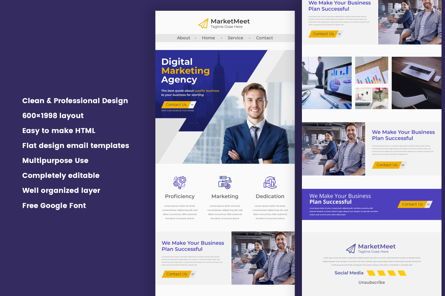 Latest Creative Multipurpose Business B2b Email Newsletter Template Design For Business 通讯 Mdimranmollah Poweredtemplate Com