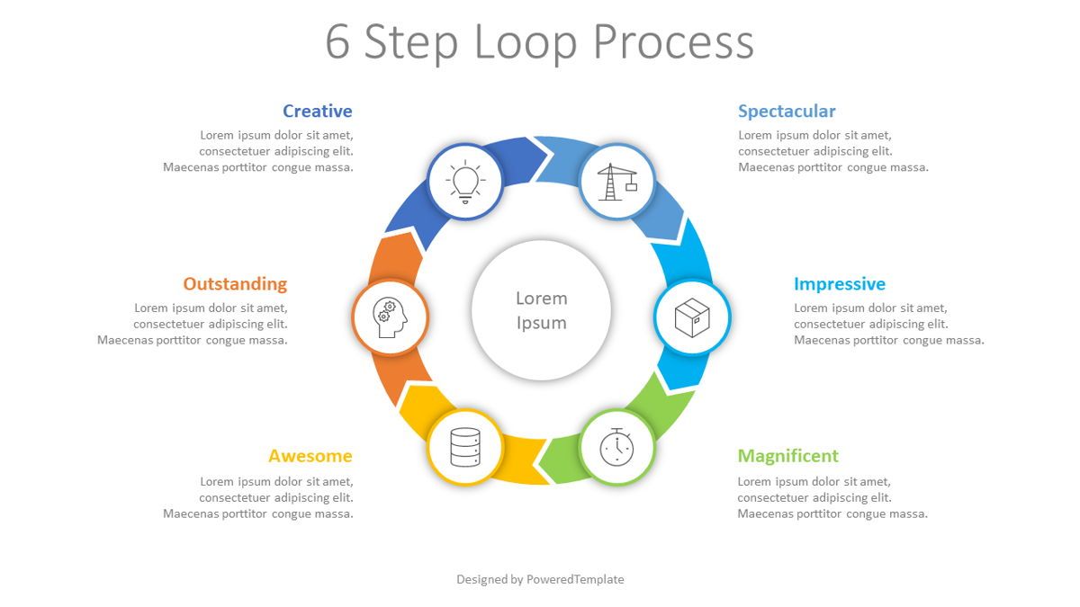 Six Step Loop Process - Free Presentation Template for Google Slides ...