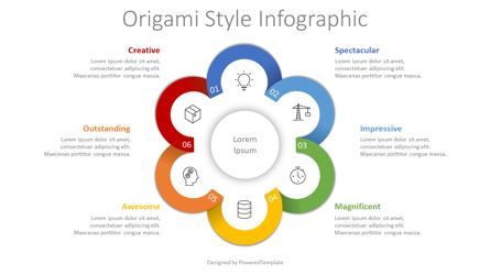 Flower Style Infographic, Gratis Google Presentaties-thema, 08896, Infographics — PoweredTemplate.com