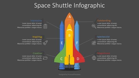 Space Shuttle Infographic, Deslizar 2, 08907, Conceitos de Negócios — PoweredTemplate.com