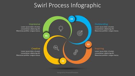 Swirl Process Infographic, Folie 2, 08909, Infografiken — PoweredTemplate.com