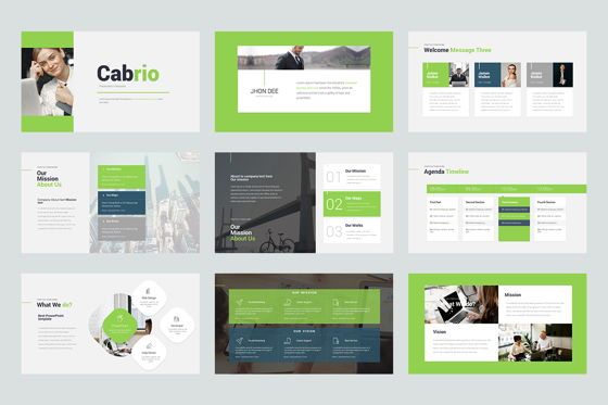 Cabrio GoogleSlide Templates, Diapositive 2, 08911, Business — PoweredTemplate.com