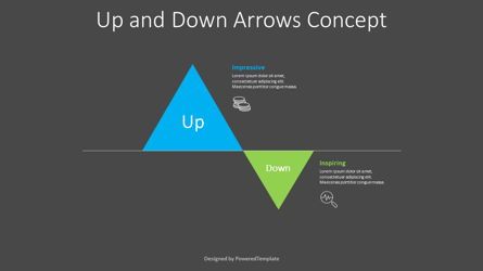 Up and Down Arrows Infographic, Folie 2, 08926, Prozessdiagramme — PoweredTemplate.com