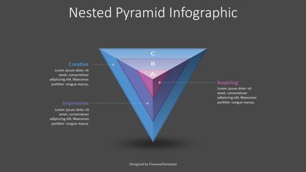 Nested Pyramid Free Infographic Template, Deslizar 2, 08928, Infográficos — PoweredTemplate.com