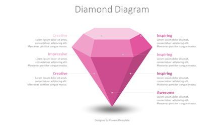 Volumetric Diamond Diagram, Slide 2, 08933, Careers/Industry — PoweredTemplate.com