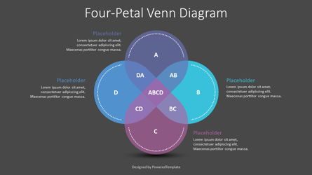 Four-Petal Venn Diagram, Slide 2, 08935, Business Models — PoweredTemplate.com