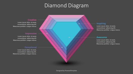 Nested Dimond Concept Free PowerPoint Template, Dia 2, 08936, Infographics — PoweredTemplate.com