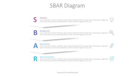 SBAR Technique Model Diagram, 免费 Google幻灯片主题, 08937, 医疗图和图表 — PoweredTemplate.com