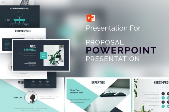 Project Proposal PowerPoint Presentation Template, Templat PowerPoint, 08945, Bisnis — PoweredTemplate.com