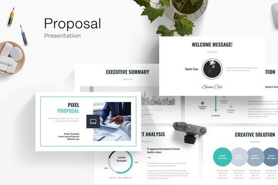 Project Proposal Presentation Template, Modele PowerPoint, 08953, Business — PoweredTemplate.com