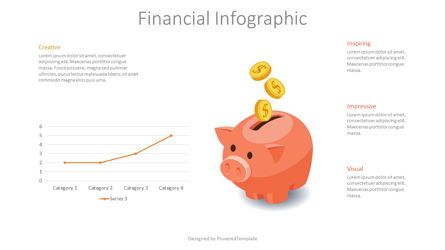 Financial Slide Template, Gratis Modello PowerPoint, 08960, Diagrammi e Grafici con Dati — PoweredTemplate.com