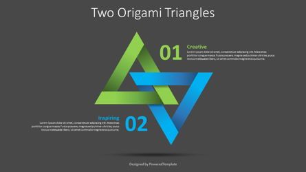 Two Origami Triangles, 슬라이드 2, 08970, 컨설팅 — PoweredTemplate.com