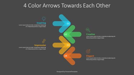 4 Color Arrows Infographic, Gratis Google Presentaties-thema, 08971, Infographics — PoweredTemplate.com