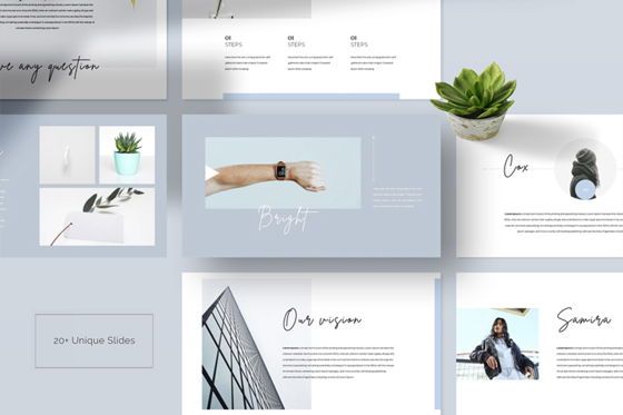 Look Book Powerpoint Template, Modello PowerPoint, 08976, Lavoro — PoweredTemplate.com